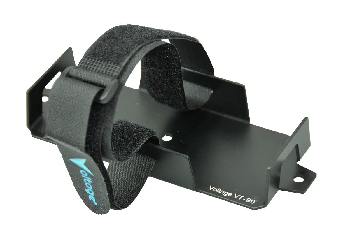 Voltage Small Battery Tray for 12V 10AH, 12V 9AH,12V 8AH, 12V 6AH, 6V 7AH, 6V 12AH, YT7B-BS Batteries and More. Battery Mount with Hold Down Strap VT-90