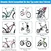 Fuqiduo Mountainbike Gepäckträger, verstellbar, Schnellmontage, 100kg Belastbarkeit, 24-29 Zoll, Aluminiumlegierung, Reflektor