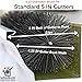 GutterBrush Gutter Guard for 5 Inch Gutters – 15 Ft DIY Leaf Filter Insert, Gutter Protection Brush Blocks Leaves & Debris, 4.25