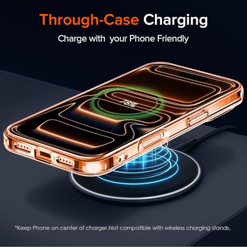 Miniatura 8 de Ivoler Anti-Amarillo Clara Funda Para Iphone 17 Pro Con 2 Piezas Cristal Templado, Protección Militar Carcasa Protectora Antigolpes Transparente Anti-Choques Bumper Case