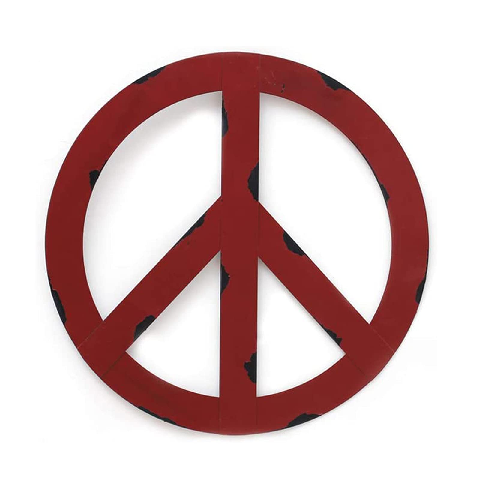 Amazon.com: Metal Peace Sign Red Hanging Ornament Rustic Wall Art