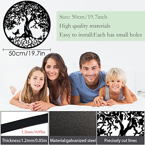 Pduoduo 50cm albero della vita con cane,lbero