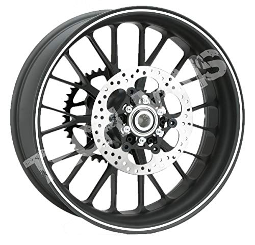 kit friso fita 5mm refletiva roda moto (Branco-prata)