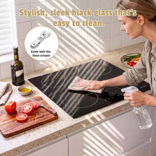 Image of Noxton 24 Inch Induction Cooktop, Built-in 4 Burners Induction Stovetop