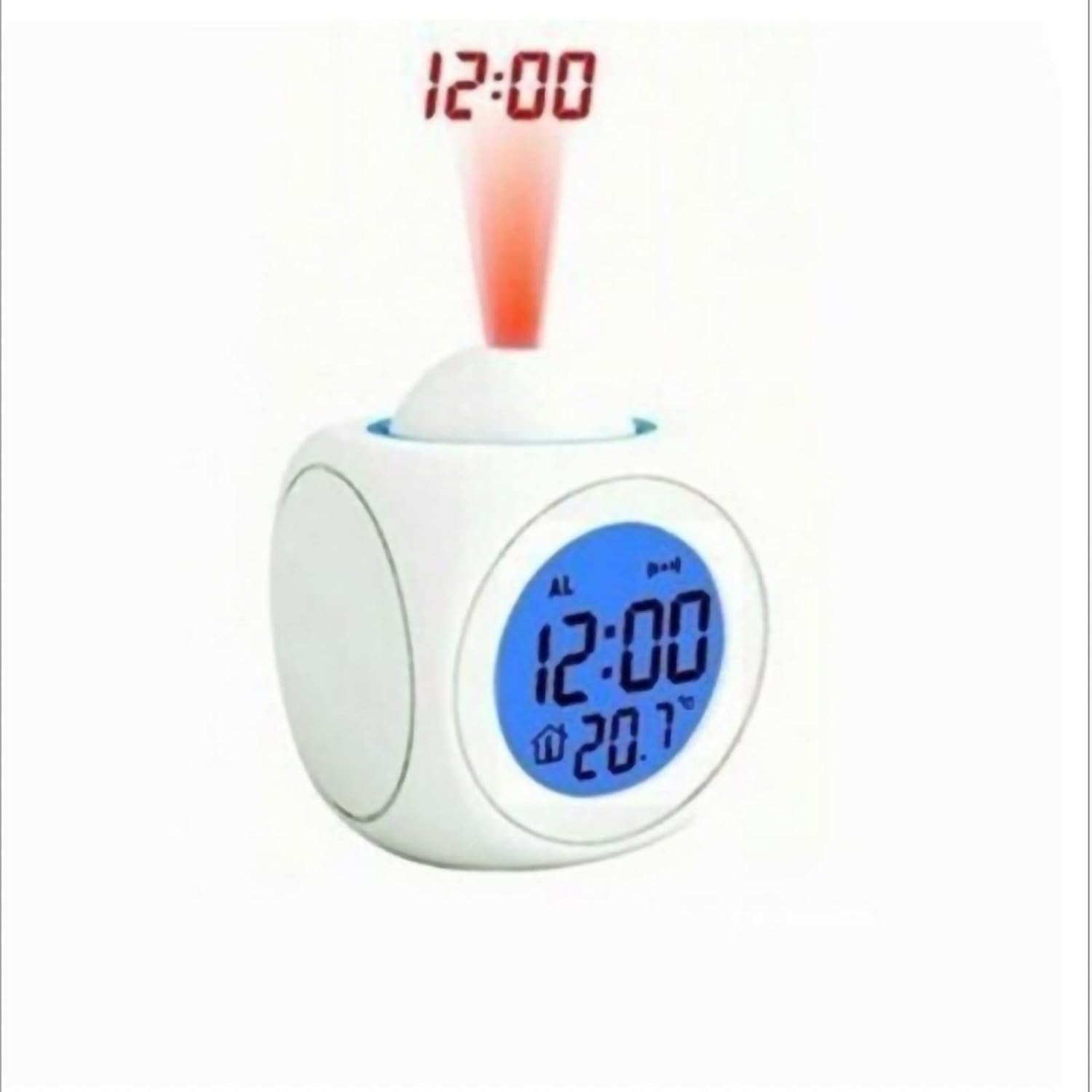 HERCHR Projection Clocks for Bedroom, Projection Alarm