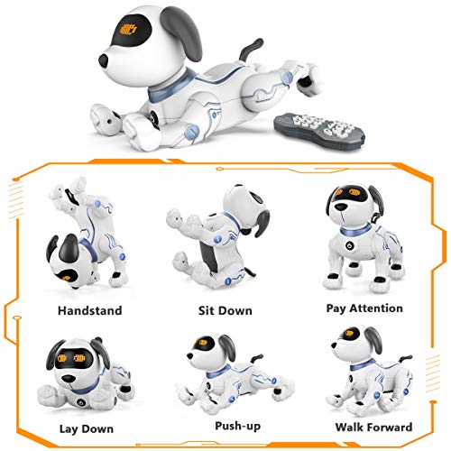 Okk Robot Dog, Robot Toy For Kids With Remote Control Dog Toy For Kids, Rc Puppy Interactive Smart Toy, Educational Electronic Robotic Pet Dog That Walk, Bark, Sing, Dance For Kids Boys And Girls #TOP4