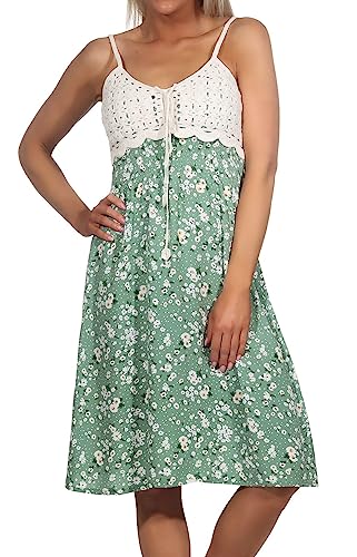 Hailys Damen Kleid Hf-1808047 6278 Lkhaki Flower L