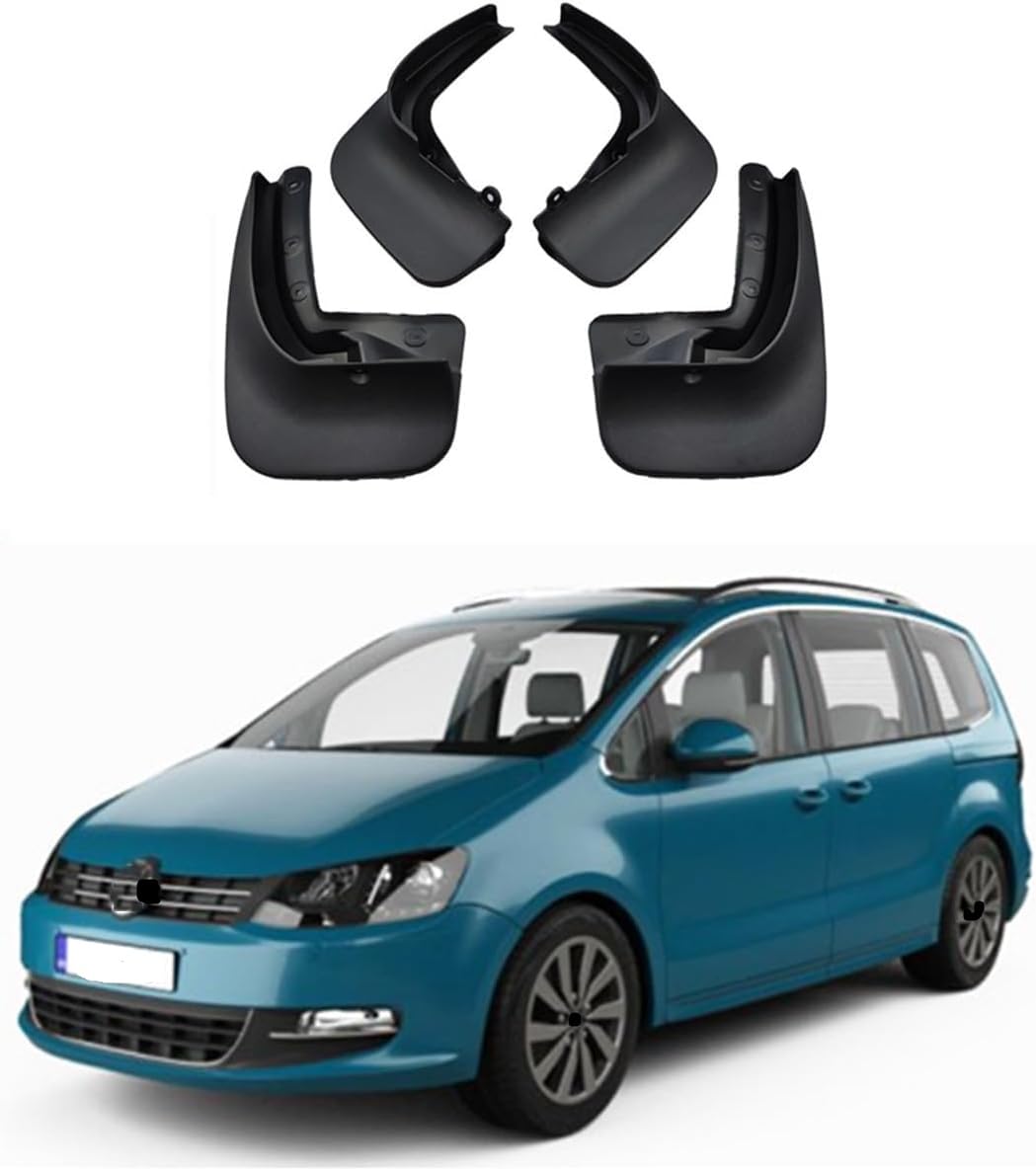 WeiYH No Drill Mud Flaps for Car Front Rear Wheel for VW Sharan 2008-2020