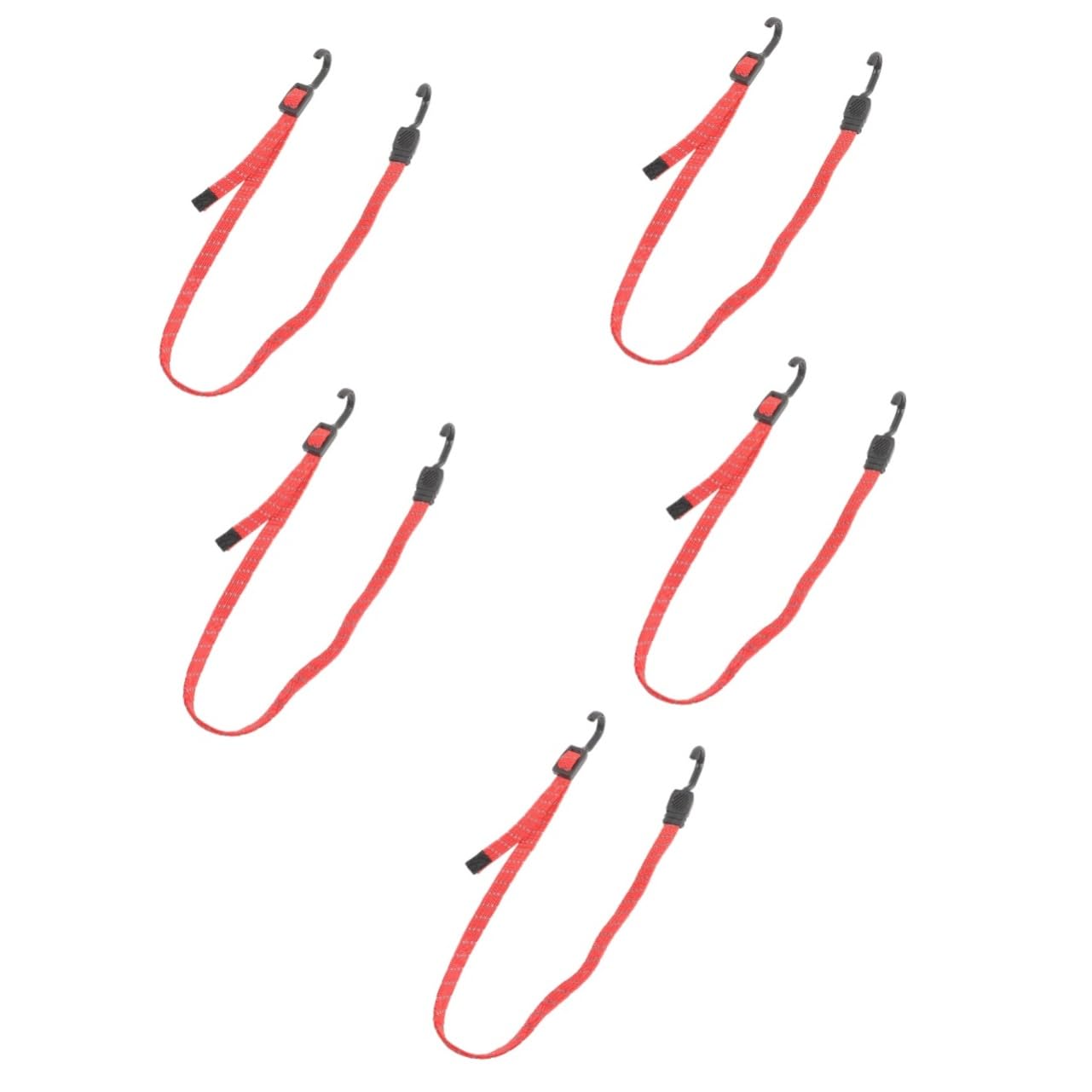 Toddmomy 5pezzi Corda Elastico Multifunzionale Con Ganci Fissaggio Sicuro Per Bagagli e Carichi Per Ufficio Giardino e Viaggi