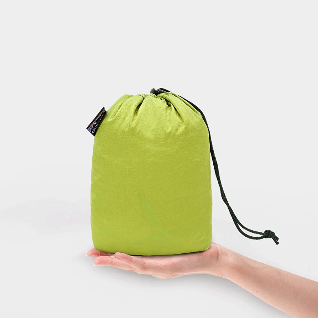 Hängematte Hängematte Camping Hängematte mit 2 Sicherheitsseilen Nylonmaterial kann zum Backpacking-Travel-Strand-Koppel ein Überleben im Freien verwendet werden Hängematte Outdoor ( Color : Green )