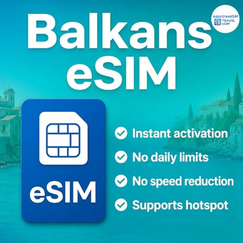 eSIM Balkans connexion internet garantie 12 pays pour rompre l'isolement