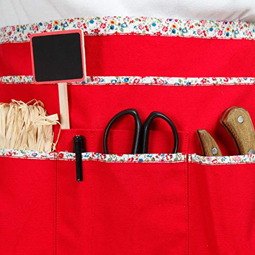 La Cordeline kurze Gärtnerschürze Rot Liberty 64 x 0,5 x 34 cm TJC1ROL