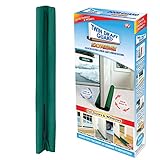 Twin Draft Guard Extreme, Door and Window Draft Stopper, Bottom-of-Door Soundproofing, Trademarked & Patented Original Under-Door Dust, Wind, Noise Draft Stopper, 36' Single (Green, Single)