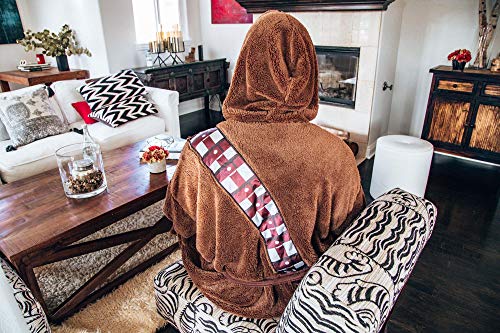 Star Wars Chewbacca Bathrobe For Men And Women | Big and Tall Plush Robe for Adults | Lightweight Spa Bathrobe | Hooded Shower Robe With Belt | Plus Size XXXL4