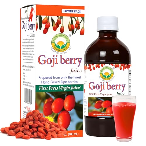 Basic Ayurveda Goji Berry Juice | 16.23 Fl Oz | Organic
