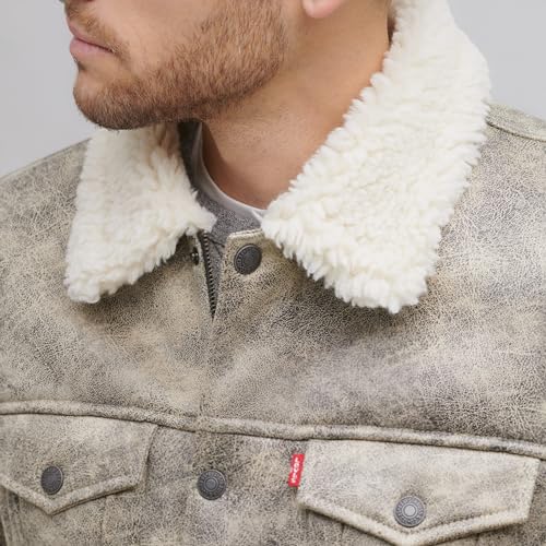 Image of Levi's Men's Faux Leather Classic Trucker Jacket
