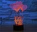 Produktbild SmartEra® 3D Optische Täuschung 4 Liebe Formen und Buchstaben LIEBE Beleuchtung Nacht 7 Farbwechsel USB Touch Taste LED Schreibtisch Tabellen Licht Lampe Tischleuchte