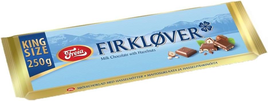 Freia Firklover Chocolate – Milk Chocolate With Hazelnuts 250g
