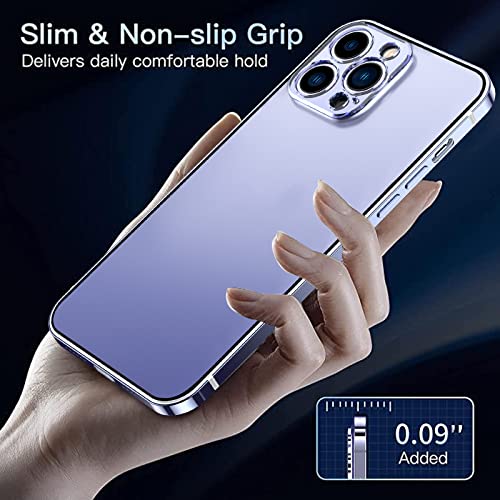 Coque de téléphone en métal anti-rayure avec dos transparent pour protéger l'objectif iPhone 13 Pro - 4