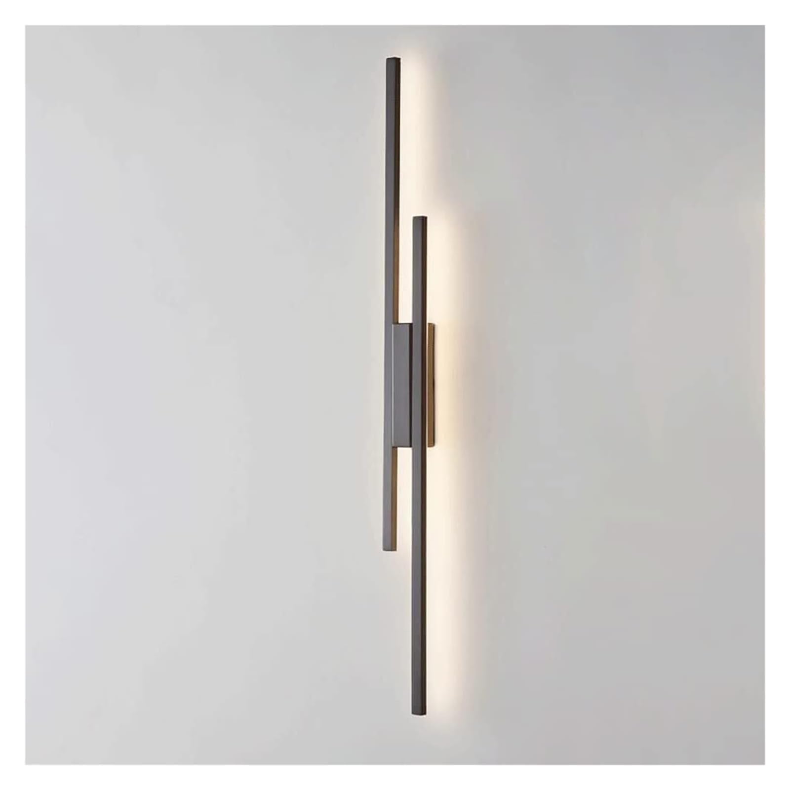 VDOQTLJT Black Long Strip Wall Lamp Linear Brass Sconce with Acrylic Shade Bedside Decorative LED Light Lamps sconces(100cm)