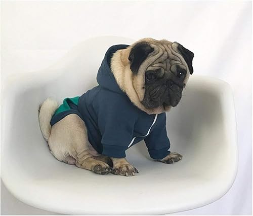 Miniatura 7 de TQFlow Sudadera con capucha para perro, ropa para mascotas, sudadera suave para perro, sudadera de forro polar cálido para perros pequeños y