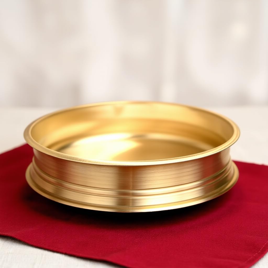 Puyangam Bronze Payasam Urli, Otturuli, Cooking Varpu, Cooking Brass Urli, Festival, Decorative, Cooking Kerala Style (20 cm)
