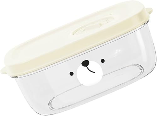 Miniatura 8 de TOPINCN Contenedor reutilizable de almacenamiento de alimentos, recipientes para congelador de dibujos animados con tapas, contenedor de plástico