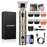 ZQIN Men's Hair Trimmer, Premium Titanium Blades, Suitable for All Hair Styles, LED Display, USB Charging Support, 180 Min Battery Life