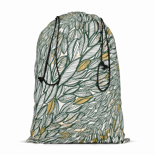 Image of ArtzFolio Flying Leaves D3 | Reusable Sack Bag | Bag for Gym, Storage, Vegetable & Travel