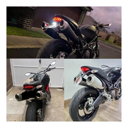 Feu arrière à LED Monster 696 796 clignotant frein intégré accessoire moto