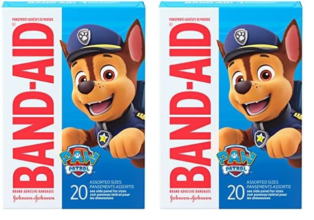 Band-AidBrand Adhesive Bandages for First Aid, Nickelodeon PAW Patrol, Assorted, 20 ct (Pack of 2)