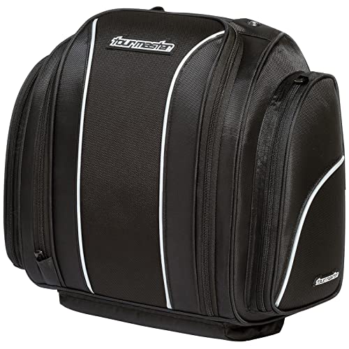 Bolso para Sissybar de Motocicleta Tourmaster Nylon Cruiser IV Commuter, Negro, 12 litros miniatura 1