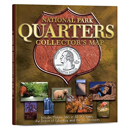 Whitman Coin Collector’s Board Coin Map US National Parks Quarter...