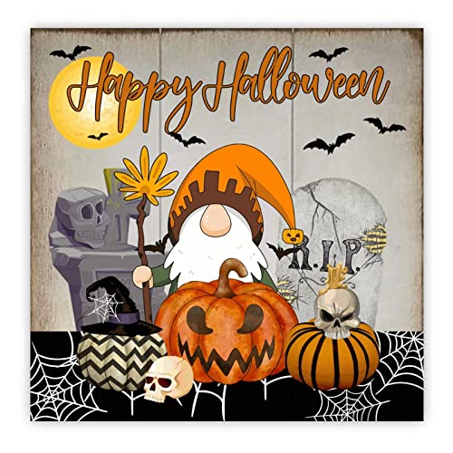 Panneau en bois Happy Halloween pour remplacer les décorations jetables