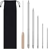 Rope Splicing Tools for Double Braid Eye Line,304 Stainless Steel FID Kit Tools, 6 in 1 Premium Kit for 14, 516, 38,716, 12 Double Braid Rope