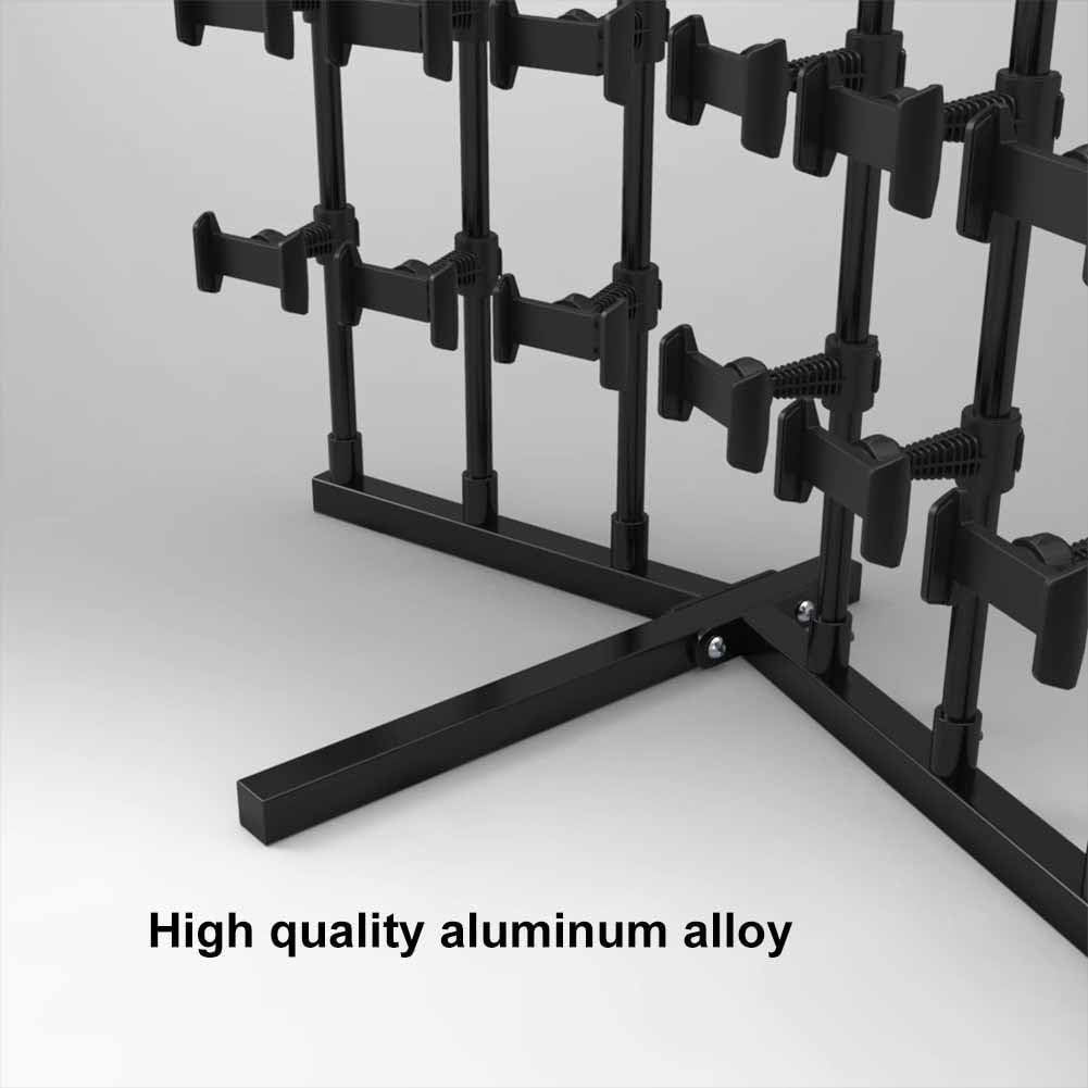 Soporte para teléfono móvil, soporte de escritorio ajustable para videoconferencias y transmisión, montaje vertical y horizontal, ideal para chat y soporte de escritorio