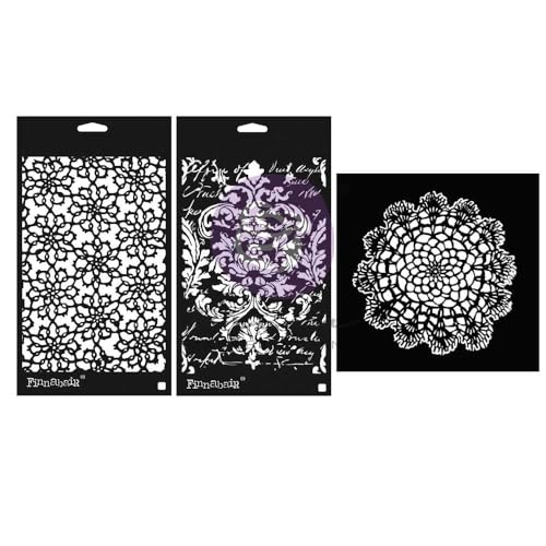 Finnabair Art Alchemy Stencil Set-Shabby Romantic