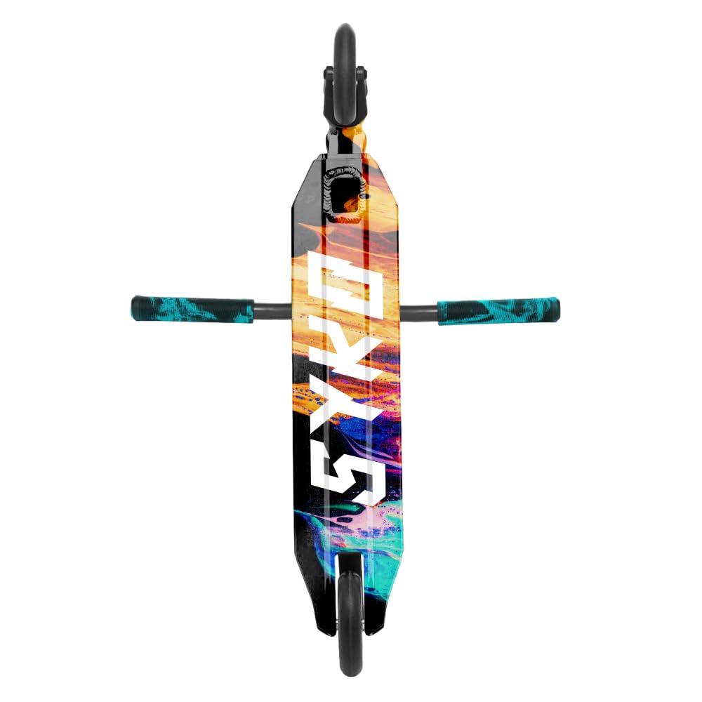 Patinete de Acrobacias Syko Firecracker – Scooter Freestyle con Ruedas de 120 mm, Rodamientos ABEC 9 y Compresión SCS