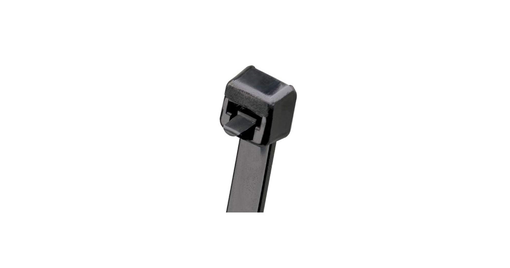 Panduit PRT2S-C0 Cable Tie, Releasable, Standard, Weather Resistant Nylon 6.6, 7.4-Inch Length, Black (100-Pack)