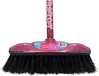 1 VASSOURA VERONA COMFORT PINK (PELO ANIMAL) COM CABO