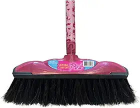 1 VASSOURA VERONA COMFORT PINK (PELO ANIMAL) COM CABO
