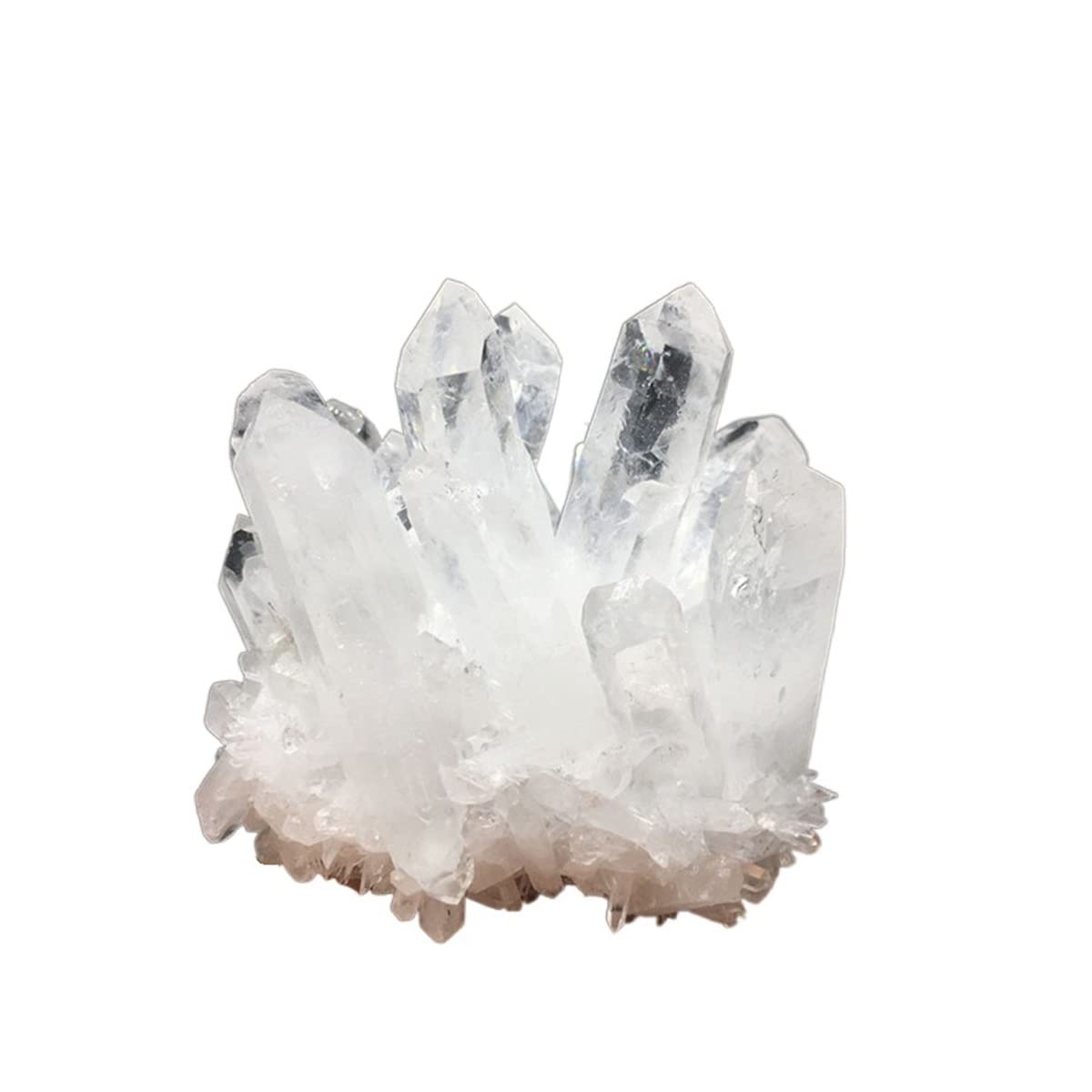 Cristal de meditación Natural Clúster de Cristal de Cuarzo Blanco Natural, for la decoración del hogar Piedra de Cristal (Size : 600-700g)