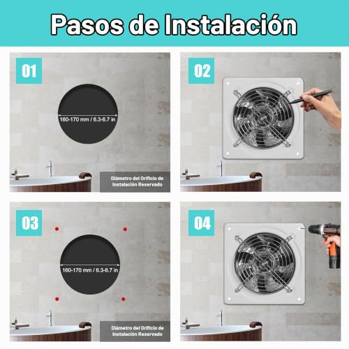 Extractor de aire para casa 2 Imagen adicional