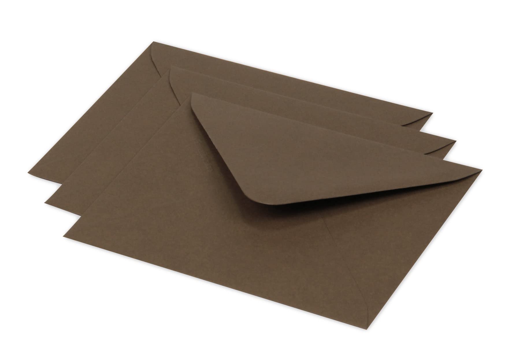 Clairefontaine 60179C Pack of 20 Gummed Envelopes Format 12.5x13.8cm 120g/m² Taupe Brown Invitation Events Correspondence Pollen Range
