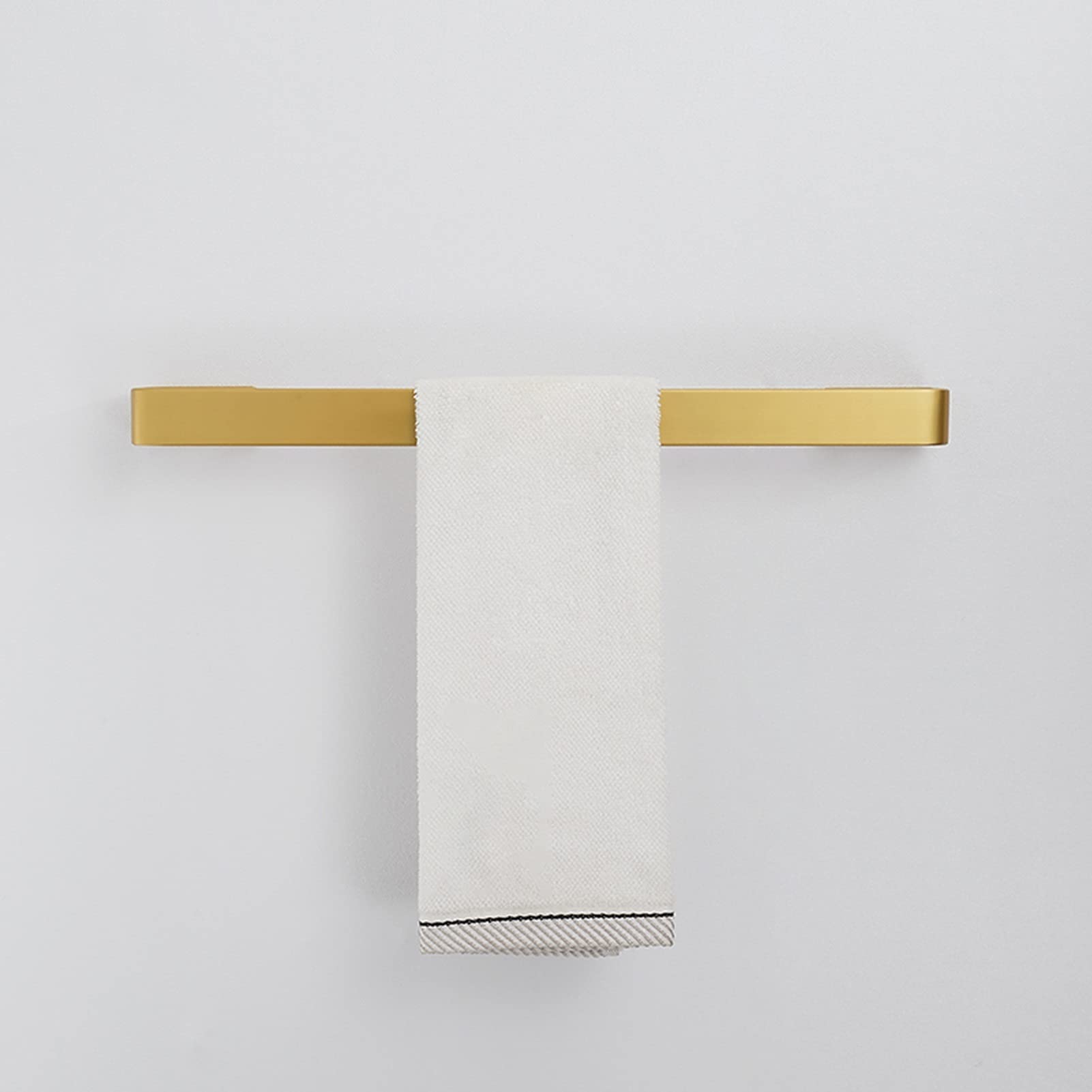 Prętówka na ścianie pojedynczy pasek do ręcznika, złoty pręt ręcznikowy, sprzęt aluminiowy uchwyt na ręczniki do łazienki lub kuchni, 20cm-60cm opcjonalnie (Size : 60cm)