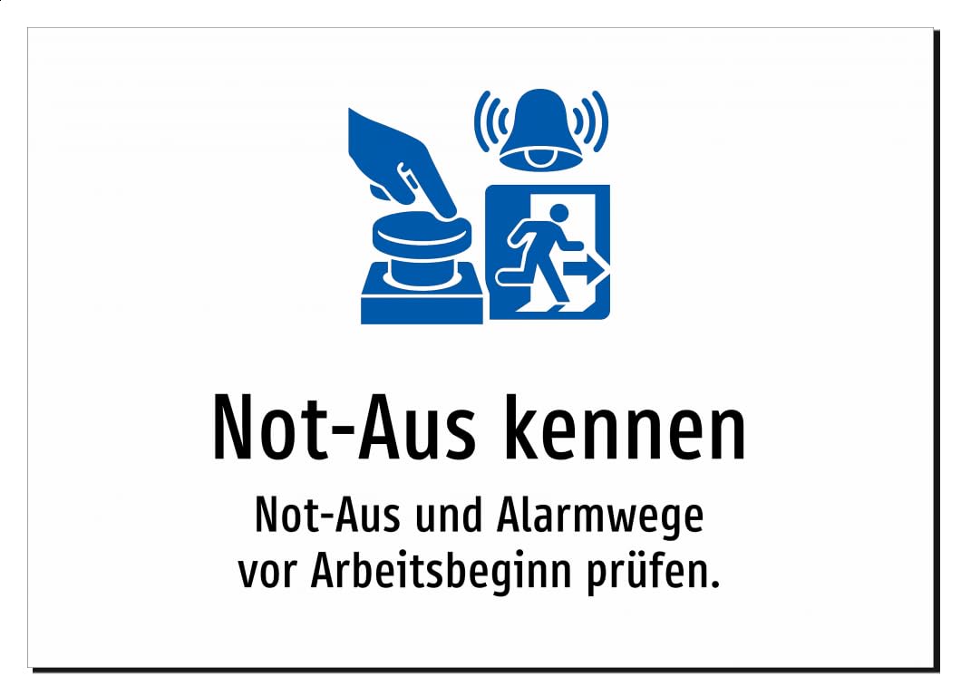 38583-DE-S-09 | Not-Aus kennen - Not-Aus und Alarmwege vor