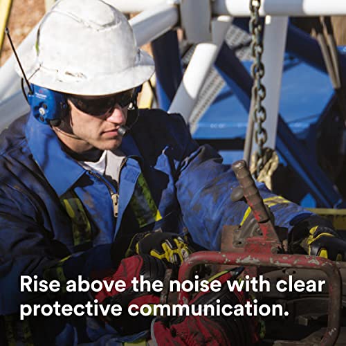 Image of 3M PELTOR WS LiteCom PRO III Headset, Intrinsically Safe, Hard Hat Attached, Professional Grade Durability, Wireless Two-Way Communication Radio, Bluetooth, Boom Microphone, Blue, MT73H7P3E4D10NA-50