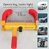 ViVo © Heavy Duty Wheel Clamp Lock Cars Trailer Caravan Security Anti Theft Car Locking Claw New Pro DIY Van Caravan Motorhome #5