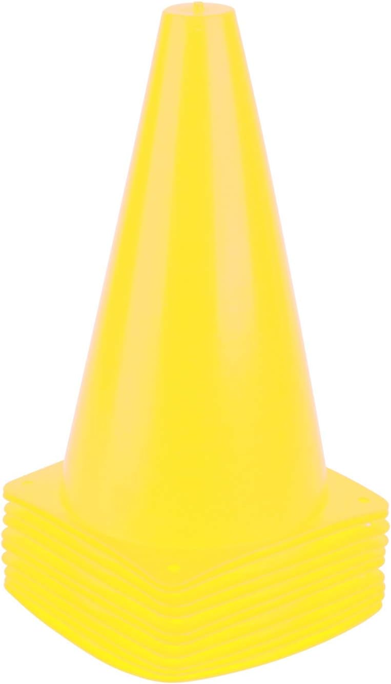 Conos de colores de 9 pulgadas para el tráfico o para entrenamientos deportivos como baloncesto, fútbol y otras actividades o eventos al aire libre,