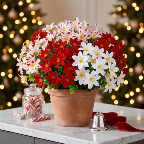 33PCS Fake Flowers for Outside Artificial Flowers Outdoor UV Resistant - image 4